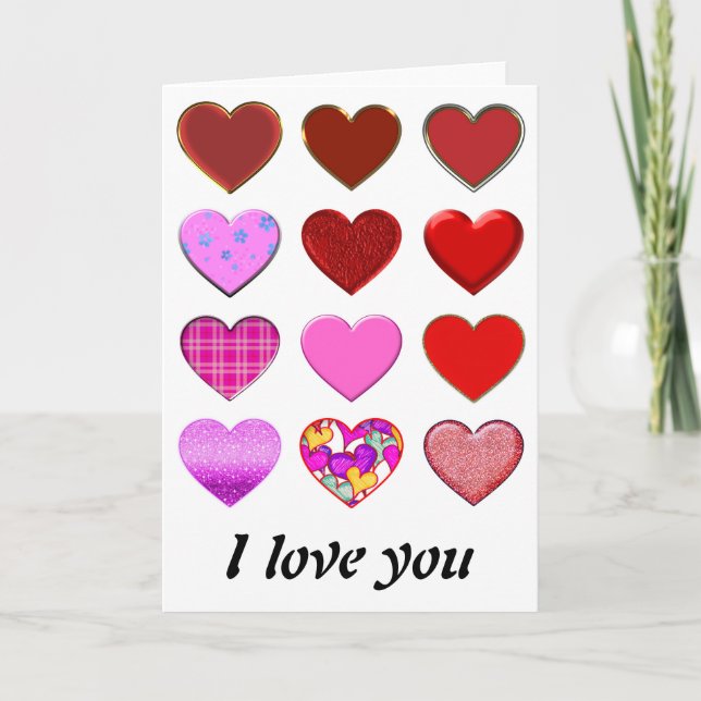 Hübsch Hearts Tattoos II | Liebe + Ihre Ideen Karte (Vorderseite)