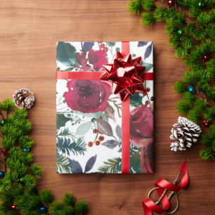 Hübsch Holiday Grenadine Red Mistletoe Weihnachten Geschenkpapier