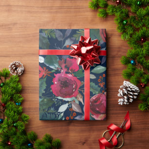 Hübsch Holiday Grenadine Red Mistletoe Weihnachten Geschenkpapier