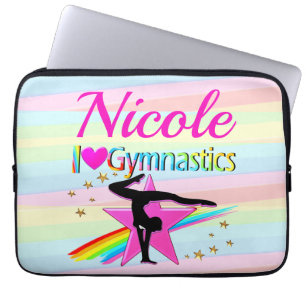 HÜBSCH I LIEBE GYMNASTICS-DESIGN LAPTOPSCHUTZHÜLLE