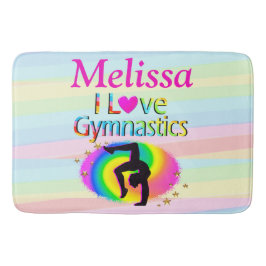 HÜBSCH I LIEBE GYMNASTICS PERSONALISIERT BATH MAX BADEMATTE