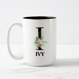 HÜBSCH I MIT MONOGRAMM ZWEIFARBIGE TASSE