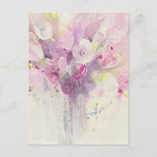 Hübsch im Frühjahr   Soft Pink Bouquet Postkarte