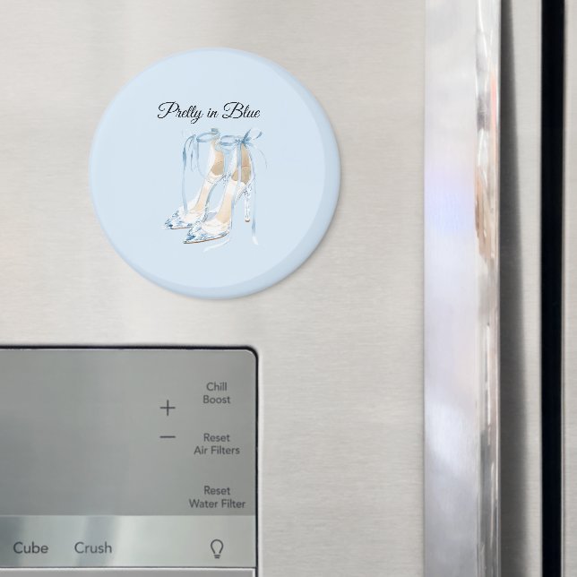Hübsch in blauen High Heels Magnet (In Situ (Kühlschrank))