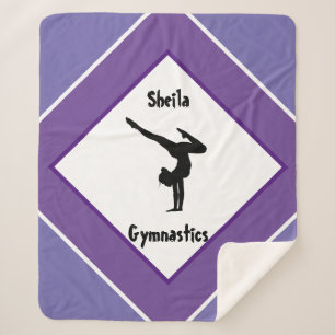 Hübsch in der Lila Gymnastik Personalisiert Sherpadecke