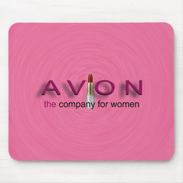 Hübsch in der rosa AVON-Mausunterlage Mousepad (Vorne)
