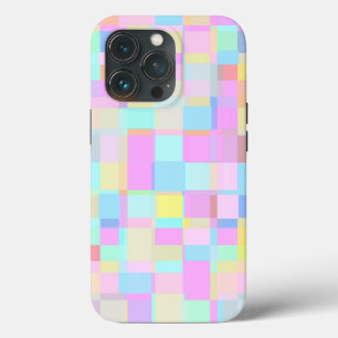 Hübsch in Kariert 5, weiche Farbtöne, Pastellfar Case-Mate iPhone Hülle