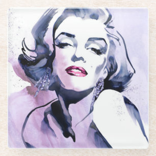 Hübsch in Lila Glasuntersetzer