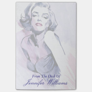 Hübsch in Lila Post-it Klebezettel