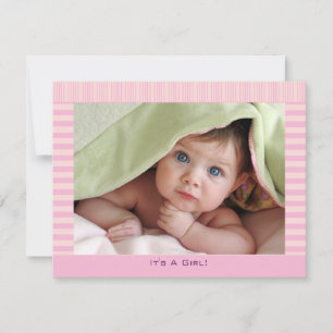 Hübsch in Pink Baby Girl Ankündigung