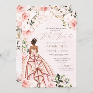 Hübsch in Pink Blush Rose 16 . Geburtstag Geburtst Einladung