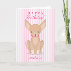 Hübsch in Pink Chihuahua Karte