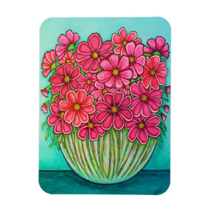 Hübsch in Pink Cosmos Magnet von Lisa Lorenz