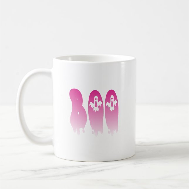 Hübsch in Pink: Dein geiles Halloween 'Boo' Kaffeetasse (Links)
