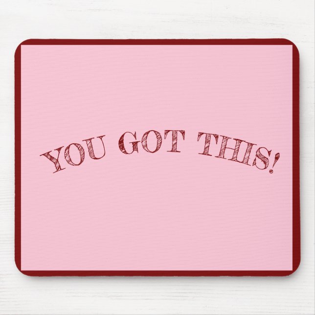 Hübsch in Pink: Stilvolle Girly Mouse Pad Mousepad (Vorne)