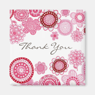 Hübsch in Pink Vielen Dank für Ihr Hochzeitsgesche Magnet