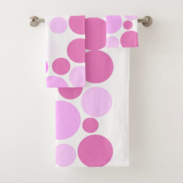 Hübsch in Polka Dots Collection Badhandtuch Set (Insitu)