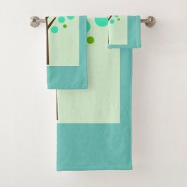 Hübsch in Polka dots Collection Badhandtuch Set