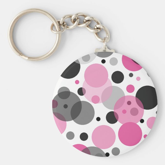 Hübsch in Polka dots Collection- Schlüsselanhänger (Vorne)