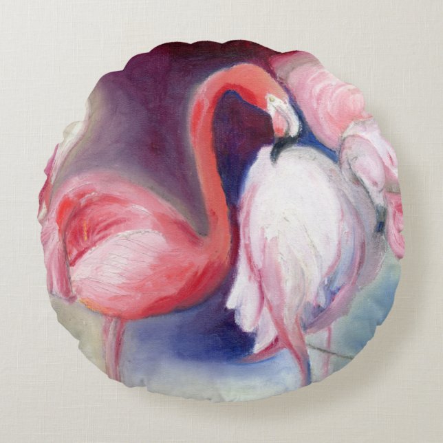 Hübsch in Rosa 2012 Rundes Kissen (Vorderseite)