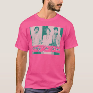 Hübsch in rosa 80er Movie-Lüfterdesign T-Shirt