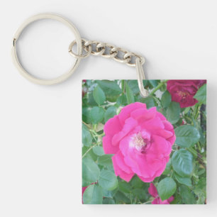 Hübsch in rosa Blume Schlüsselanhänger
