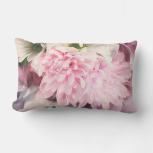 hübsch in rosa Blumenkunst des Fotos Lendenkissen