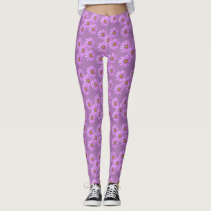 Hübsch in rosa Cape Daisies Design Leggings