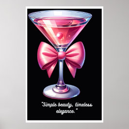 Hübsch in Rosa: Cocktail Charm Poster
