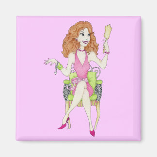 Hübsch in rosa Farbe Magnet
