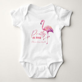Hübsch in rosa Flamingo Babydusche Bodysuit Baby Strampler