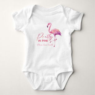 Hübsch in rosa Flamingo Babydusche Bodysuit Baby Strampler