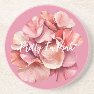 Hübsch in Rosa Floral Getränkeuntersetzer