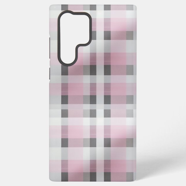 Hübsch in rosa Kariertes Muster - Trendy Tartan Samsung Galaxy Hülle (Rückseite)