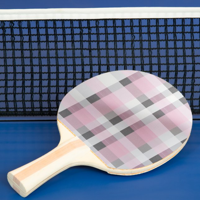 Hübsch in rosa Kariertes Muster - Trendy Tartan Tischtennis Schläger (InSitu)