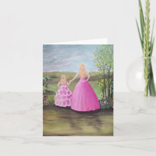 Hübsch in rosa karte