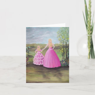 Hübsch in rosa karte