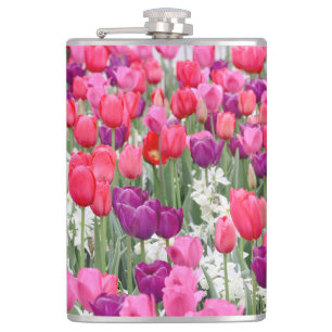 Hübsch in rosa Petalen Flachmann