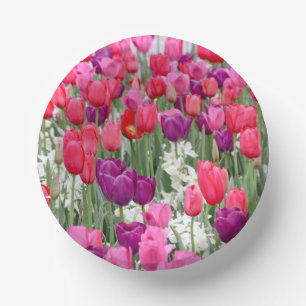 Hübsch in rosa Petalen Pappteller