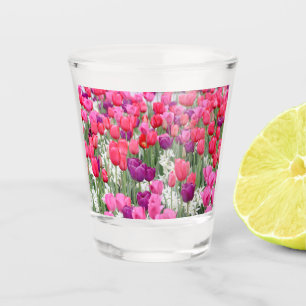 Hübsch in rosa Petalen Schnapsglas