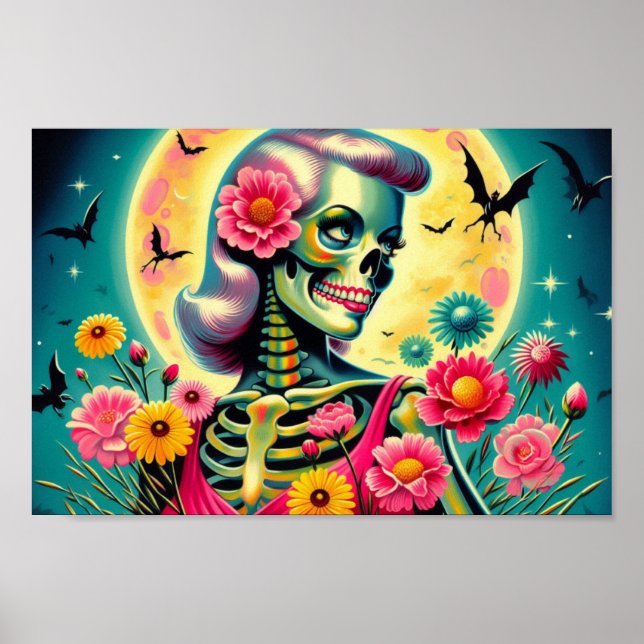 Hübsch in rosa Plakatdruck Poster (Vorne)