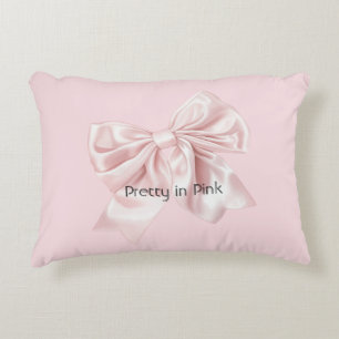 Hübsch in Rosa Schleife Dekokissen