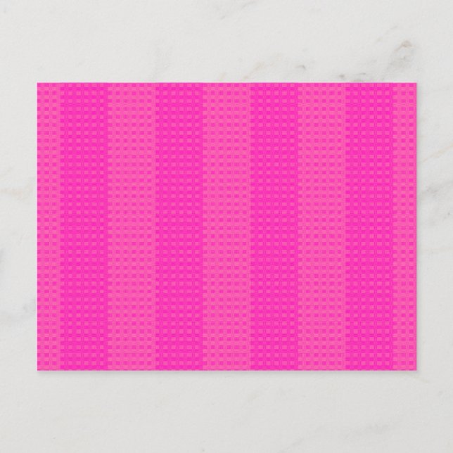 Hübsch in rosa Streifen Postkarte (Vorderseite)