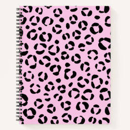 Hübsch in rosa Tierschrift Notizbuch