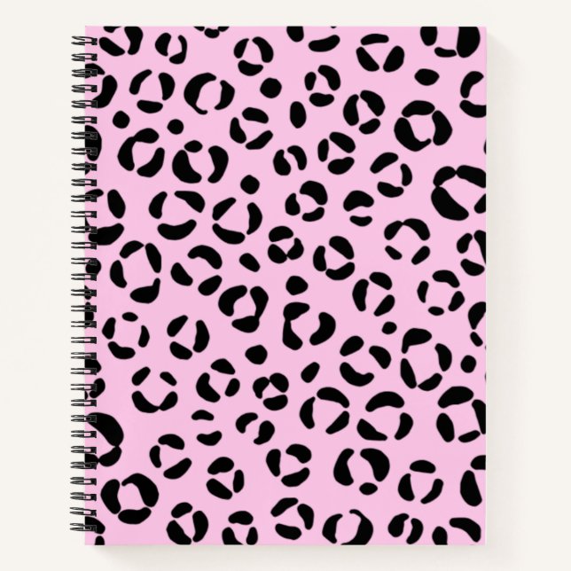 Hübsch in rosa Tierschrift Notizbuch (Vorderseite)