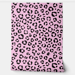 Hübsch in rosa Tierschrift Tapete