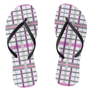 Hübsch in Rosa und Grau Flip Flops