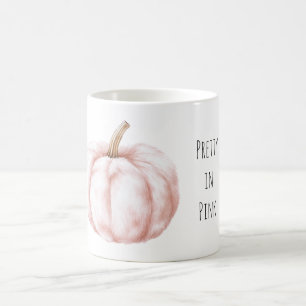 Hübsch in Rosa weiches Fell Kürbis Kaffeetasse