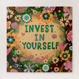 Hübsch investieren Sie in Ihren Spaß Gelbe Blüte Puzzle