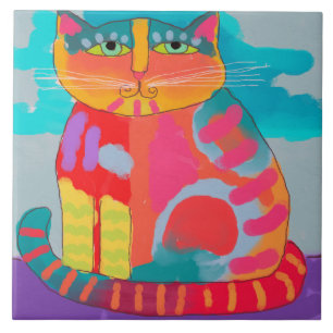 Hübsch Kitty Abstrakt Painting Fliese